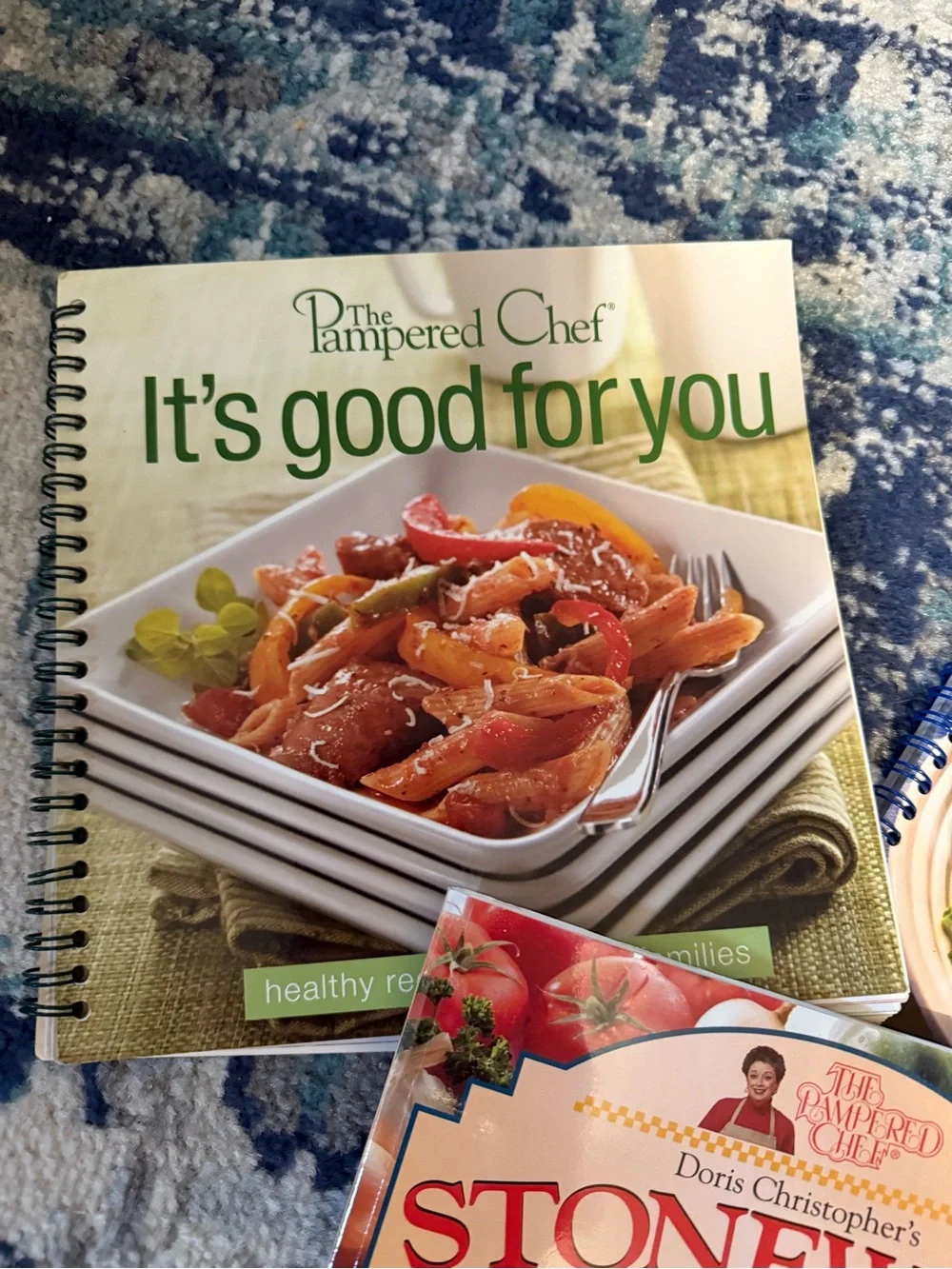 Pampered Chef Bundle of 3 Cookbooks - Stoneware Sensations, Casual Cooking, + 1